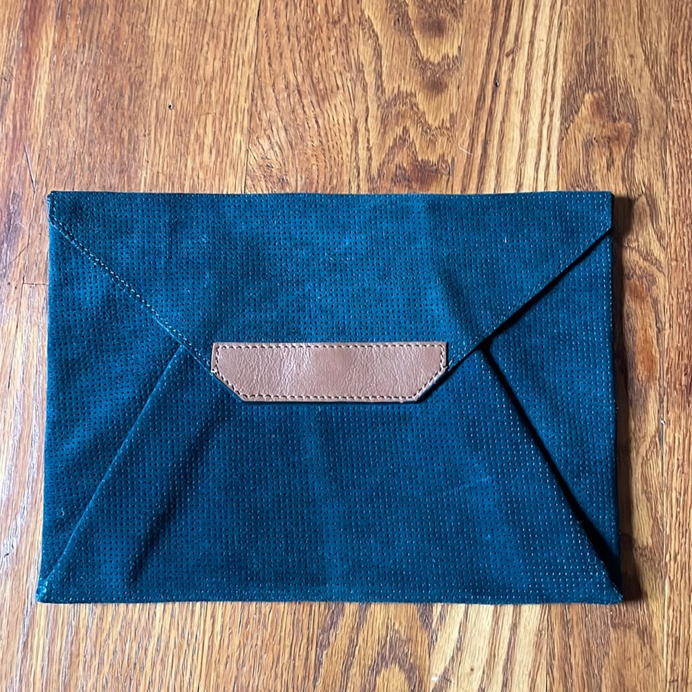 Schuler & Sons Philadelphia Green Envelope Clutch